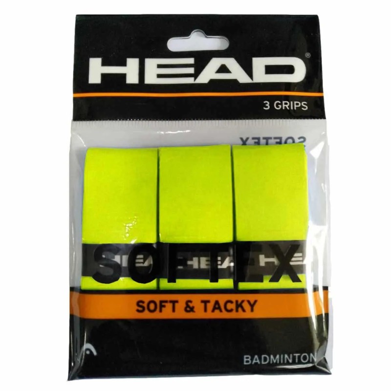 HEAD Softex Badminton Over Grip (3 Pcs, Yellow) HEAD Softex Badminton Over Grip (3 Pcs, Yellow)