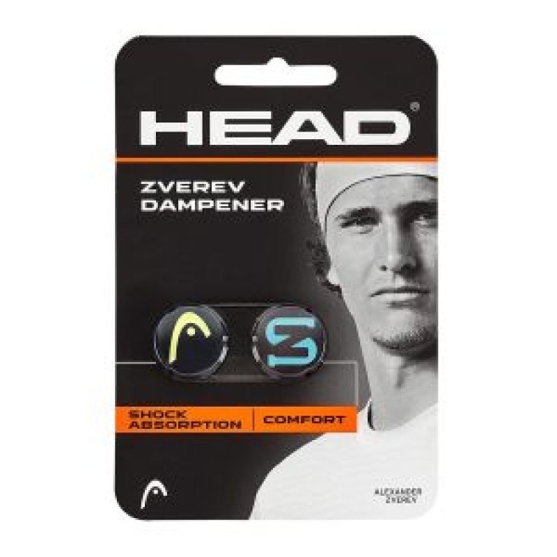 HEAD Zverev Tennis Dampener (Blue/Yellow, Pack of 2)