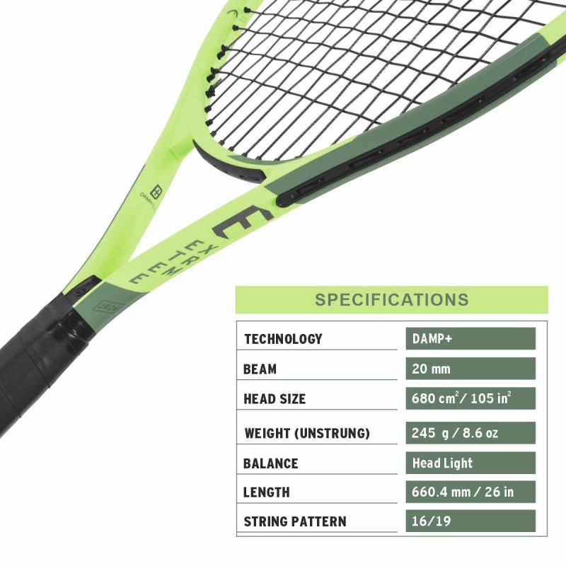 HEAD Extreme Jr. 26 Tennis Racquet HEAD Extreme Jr. 26 Tennis Racquet