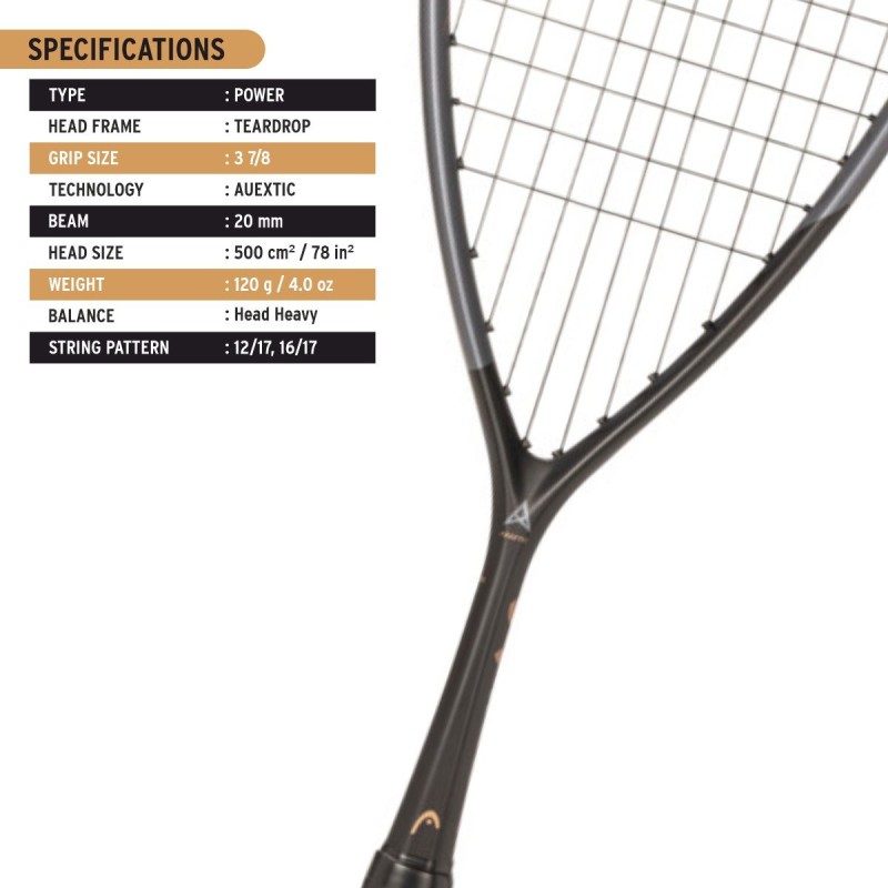 HEAD Speed 120 Squash Racquet HEAD Speed 120 Squash Racquet