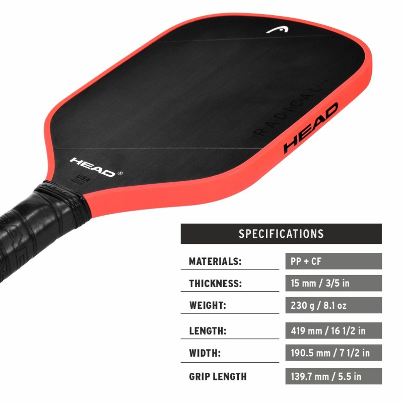 HEAD Radical Tour EX Raw 2024 Pickleball Paddle HEAD Radical Tour EX Raw 2024 Pickleball Paddle