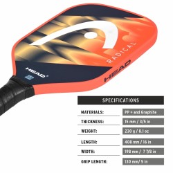 HEAD Radical Pro 2024 Pickleball HEAD Radical Pro 2024 Pickleball