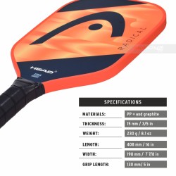 HEAD Radical Elite 2024 Pickleball Paddle HEAD Radical Elite 2024 Pickleball Paddle