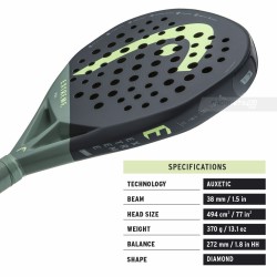 HEAD Extreme Pro 2023 Padel Racquet HEAD Extreme Pro 2023 Padel Racquet