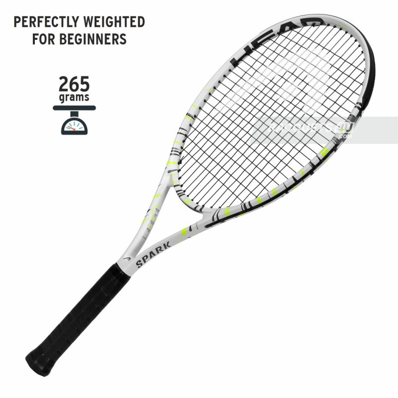 HEAD MX Spark Elite Tennis Racquet (Strung, White) HEAD MX Spark Elite Tennis Racquet (Strung, White)