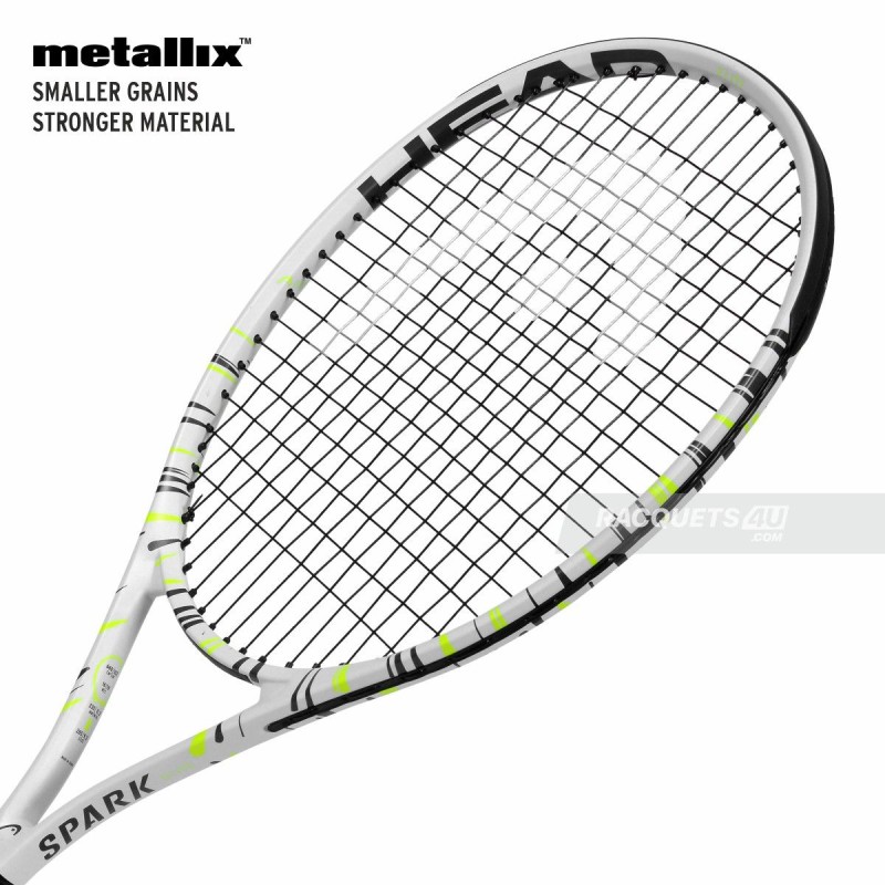 HEAD MX Spark Elite Tennis Racquet (Strung, White) HEAD MX Spark Elite Tennis Racquet (Strung, White)