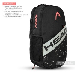 HEAD Team Backpack 21L (Black/Ceramic) HEAD Team Backpack 21L (Black/Ceramic)
