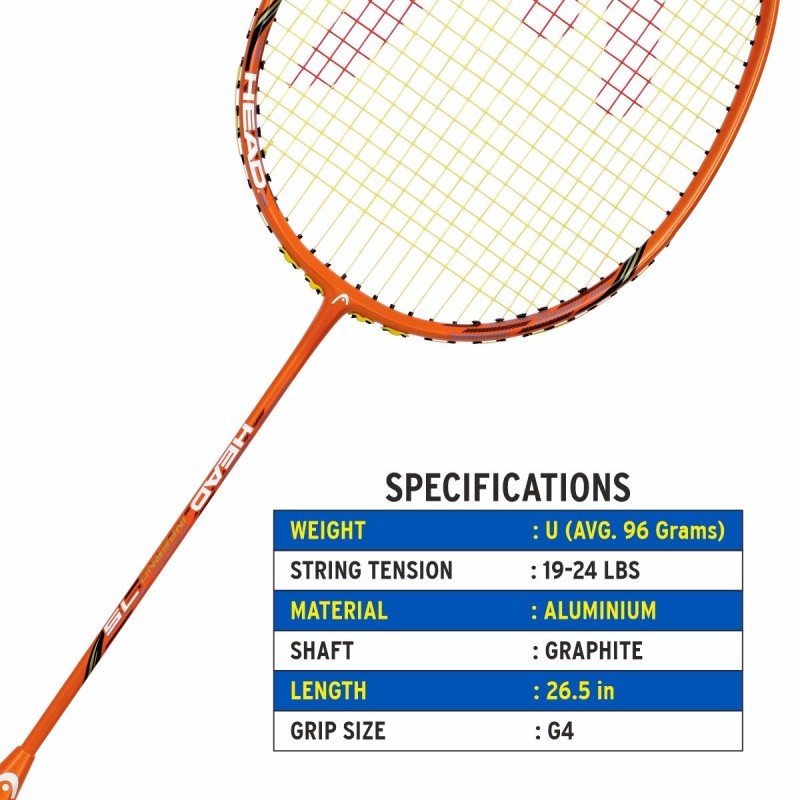 HEAD Inferno 75 Badminton Racquet (Strung) HEAD Inferno 75 Badminton Racquet (Strung)