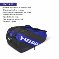 Head Team Padel Bag L (Blue/Black)