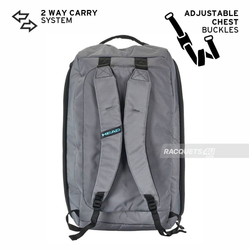 HEAD Pro X Duffle Sport Bag (Black/Dark Grey) HEAD Pro X Duffle Sport Bag (Black/Dark Grey)