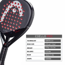 HEAD Coello Pro 2025 Padel Racquet HEAD Coello Pro 2025 Padel Racquet