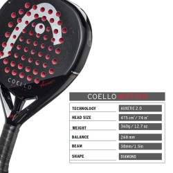 HEAD Coello Motion 2025 Padel Racquet HEAD Coello Motion 2025 Padel Racquet