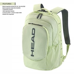HEAD Pro Backpack 30L (Light Green/Liquid Lime) HEAD Pro Backpack 30L (Light Green/Liquid Lime)