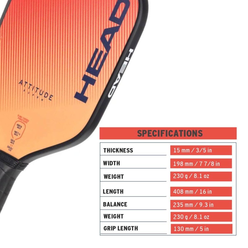 HEAD Attitude Suprm Pickleball Paddle HEAD Attitude Suprm Pickleball Paddle