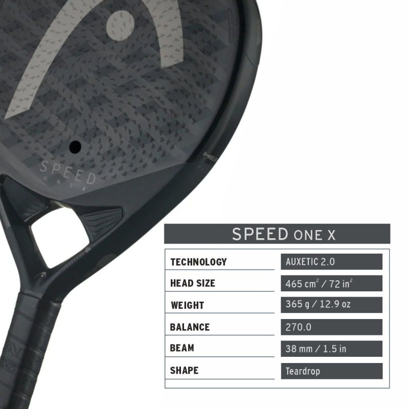 HEAD Speed One X 2025 Padel Racquet HEAD Speed One X 2025 Padel Racquet
