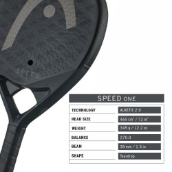 HEAD Speed One 2025 Padel Racquet HEAD Speed One 2025 Padel Racquet