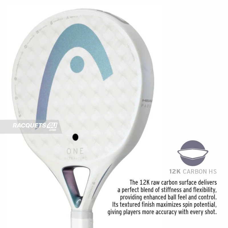 HEAD One Ultralight Padel Racquet (White) HEAD One Ultralight Padel Racquet (White)