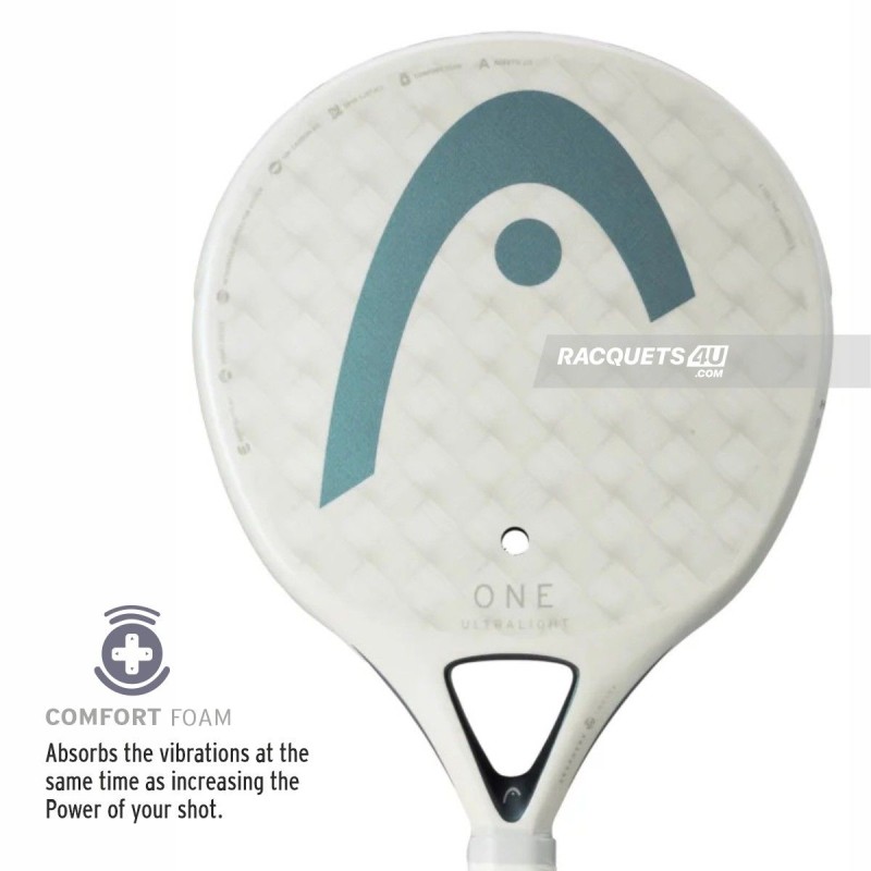 HEAD One Ultralight Padel Racquet (White) HEAD One Ultralight Padel Racquet (White)