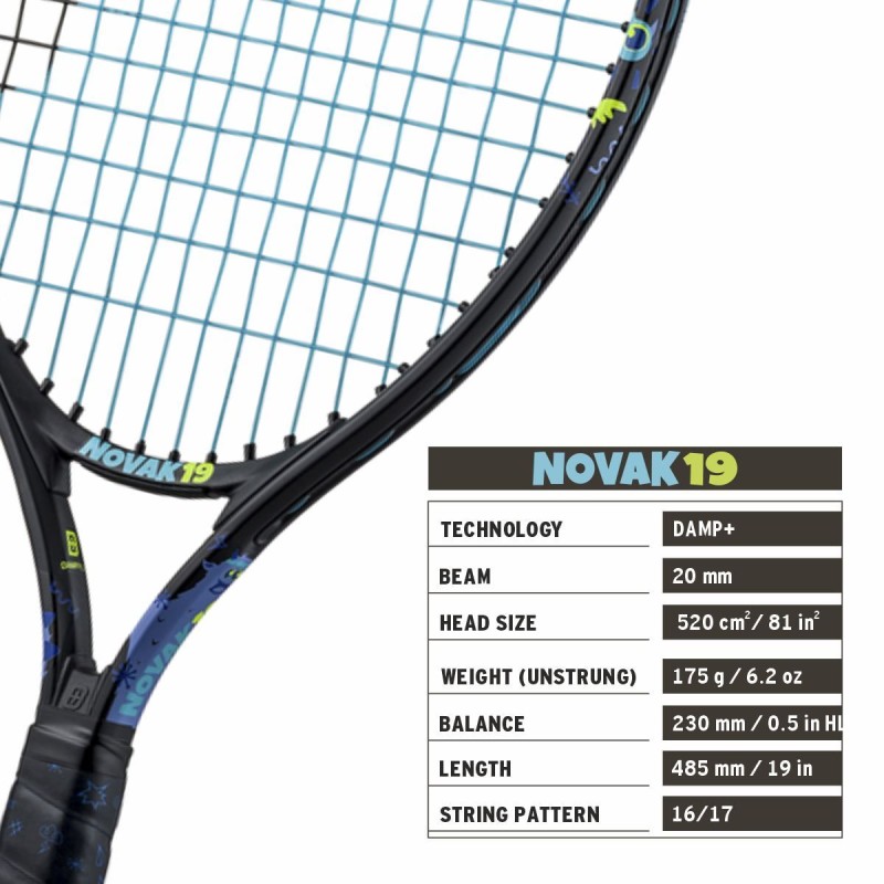 HEAD Novak 19 Tennis Racquet HEAD Novak 19 Tennis Racquet