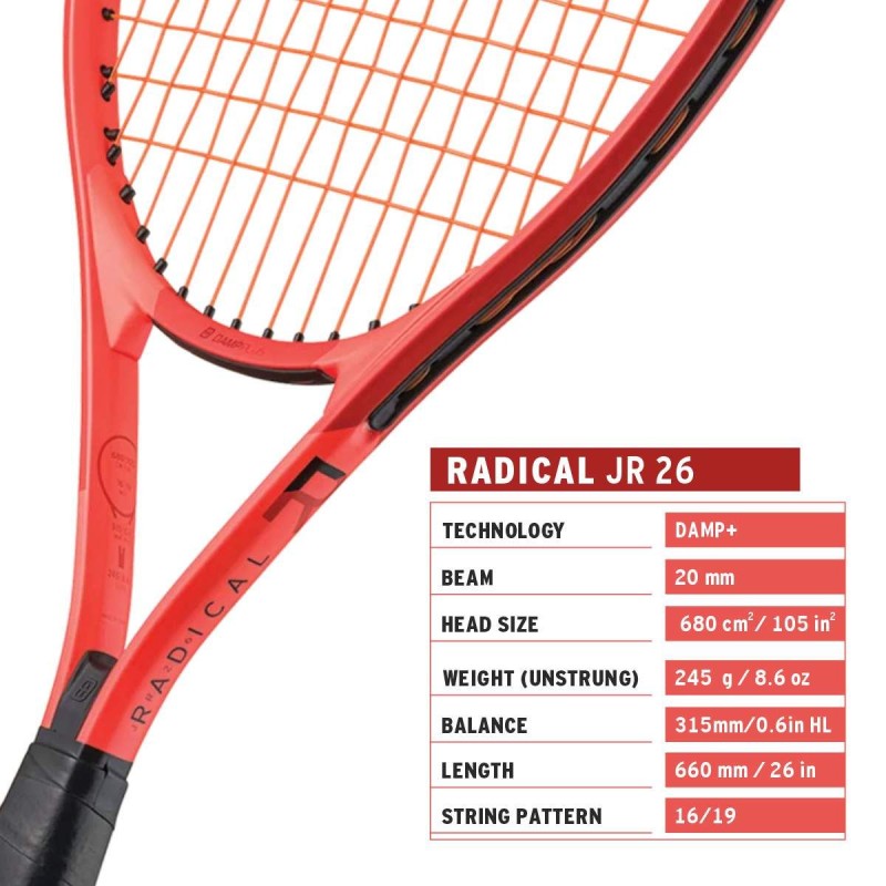 HEAD Radical Junior 26 2025 Tennis Racquet HEAD Radical Junior 26 2025 Tennis Racquet