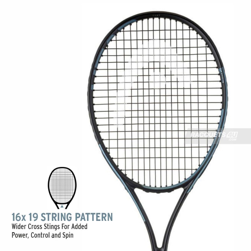 HEAD MX Attitude Comp Tennis Racquet (Strung, Blue) HEAD MX Attitude Comp Tennis Racquet (Strung, Blue)