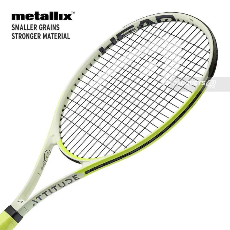 HEAD MX Attitude Elite Tennis Racquet (Yellow, Strung) HEAD MX Attitude Elite Tennis Racquet (Yellow, Strung)