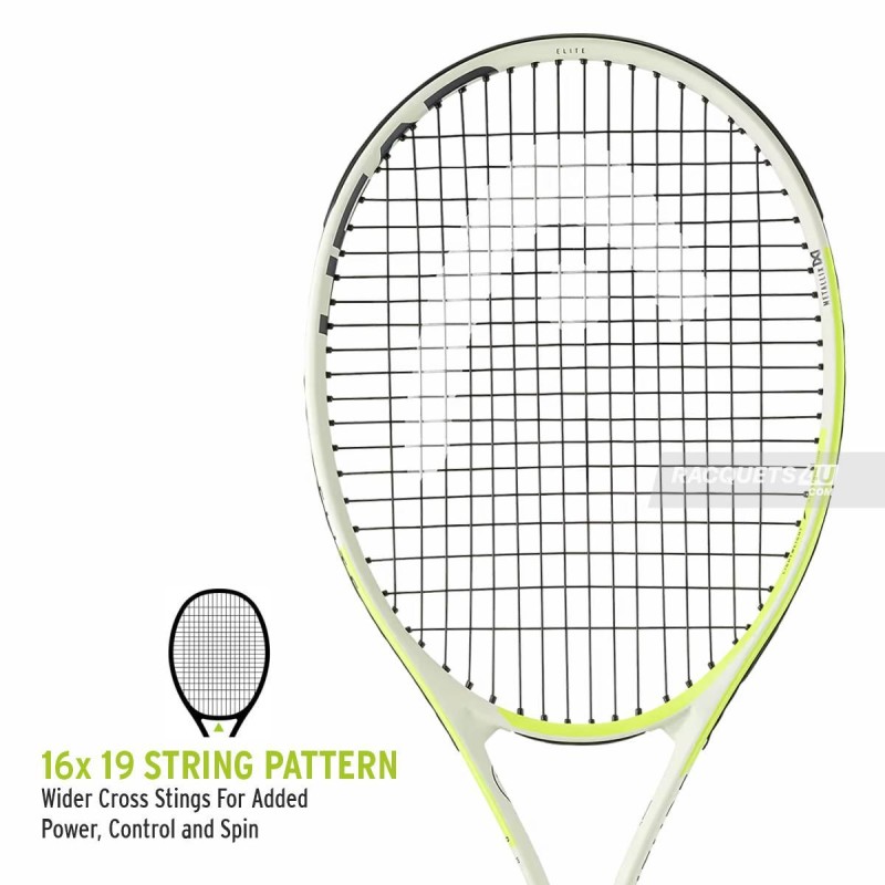 HEAD MX Attitude Elite Tennis Racquet (Yellow, Strung) HEAD MX Attitude Elite Tennis Racquet (Yellow, Strung)