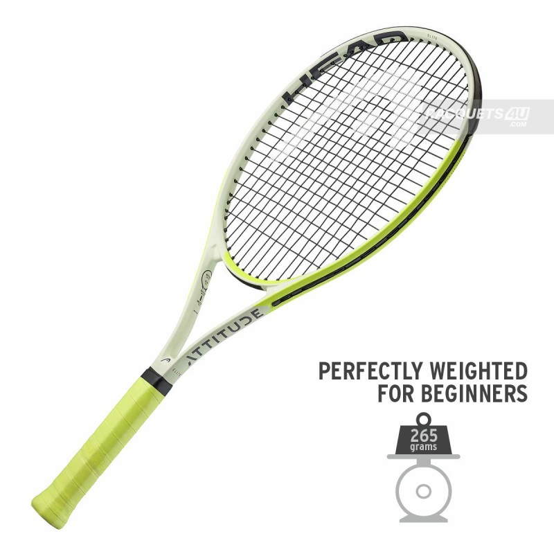 HEAD MX Attitude Elite Tennis Racquet (Yellow, Strung) HEAD MX Attitude Elite Tennis Racquet (Yellow, Strung)