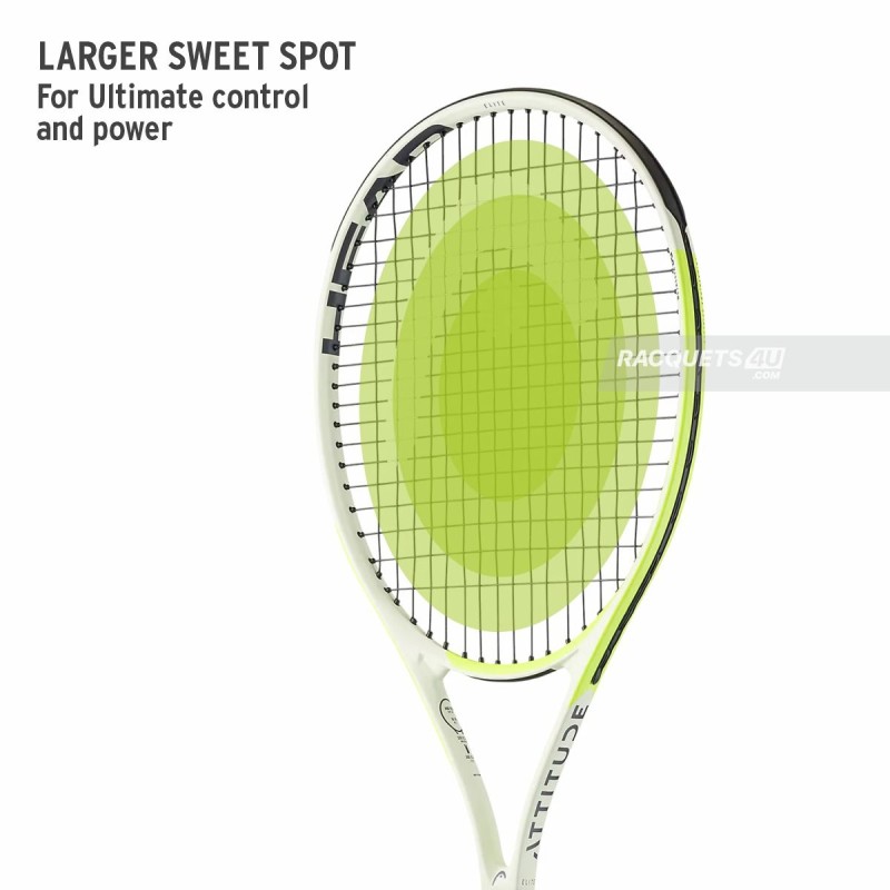 HEAD MX Attitude Elite Tennis Racquet (Yellow, Strung) HEAD MX Attitude Elite Tennis Racquet (Yellow, Strung)