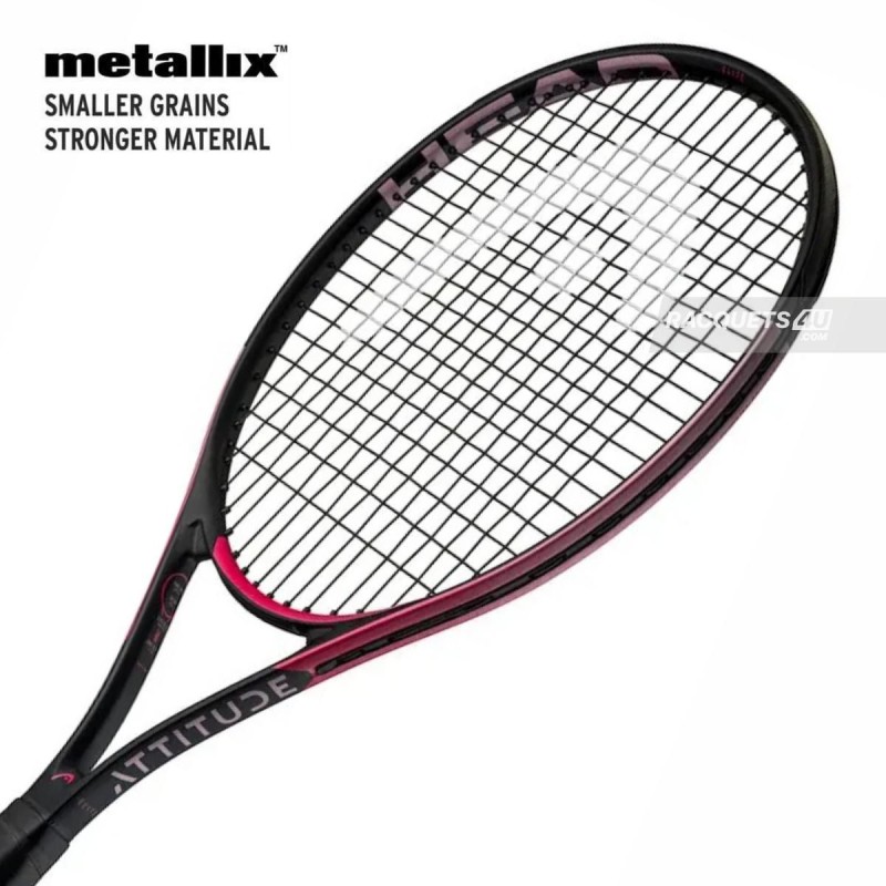 HEAD MX Attitude Elite Tennis Racquet (Pink, Strung) HEAD MX Attitude Elite Tennis Racquet (Pink, Strung)