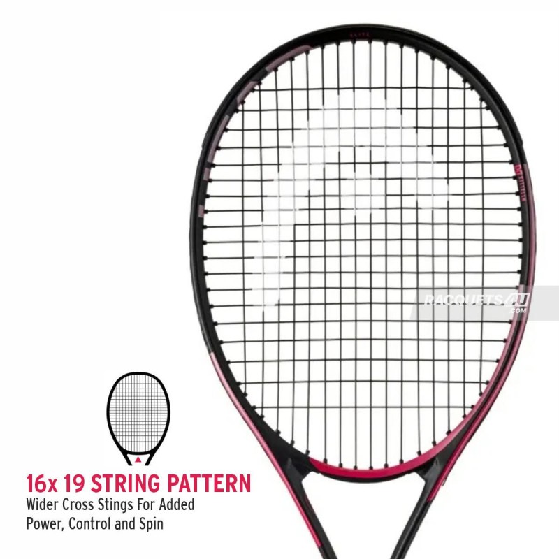 HEAD MX Attitude Elite Tennis Racquet (Pink, Strung) HEAD MX Attitude Elite Tennis Racquet (Pink, Strung)