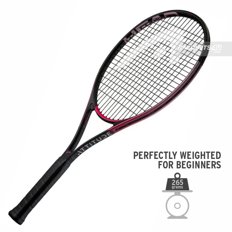 HEAD MX Attitude Elite Tennis Racquet (Pink, Strung) HEAD MX Attitude Elite Tennis Racquet (Pink, Strung)