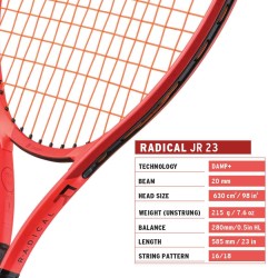 HEAD Radical Junior 23 2025 Tennis Racquet HEAD Radical Junior 23 2025 Tennis Racquet