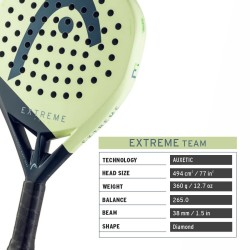 HEAD Extreme Team 2025 Padel Racquet HEAD Extreme Team 2025 Padel Racquet
