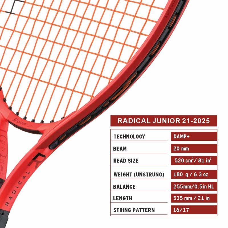 HEAD Radical Junior 21 2025 Tennis Racquet HEAD Radical Junior 21 2025 Tennis Racquet