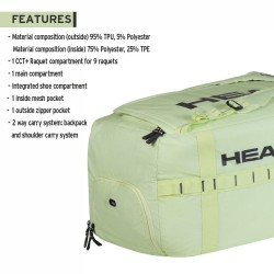HEAD Pro Duffle Bag L (Liquid Lime/Anthracite) HEAD Pro Duffle Bag L (Liquid Lime/Anthracite)