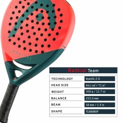 HEAD Radical Team 2026 Padel Racquet HEAD Radical Team 2026 Padel Racquet
