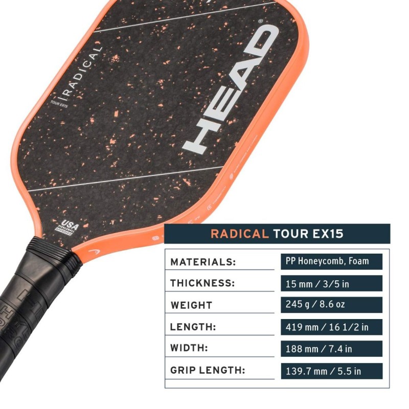 HEAD Radical Tour EX 15 2026 Pickleball HEAD Radical Tour EX 15 2026 Pickleball