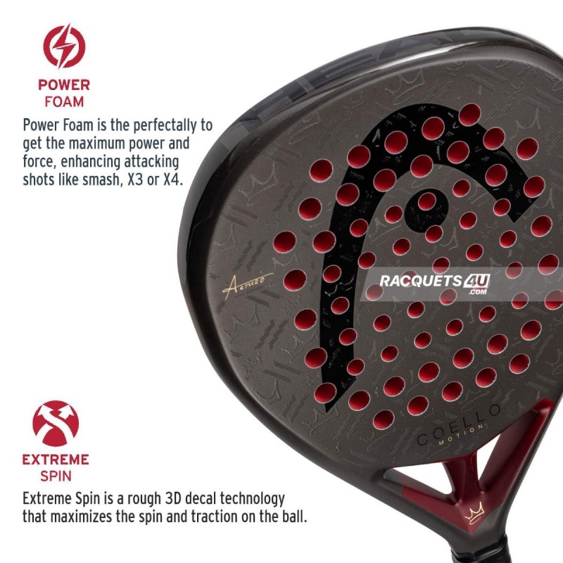 HEAD Coello Motion 2026 Padel Racquet HEAD Coello Motion 2026 Padel Racquet