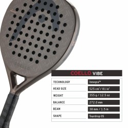 HEAD Coello Vibe 2026 Padel Racquet HEAD Coello Vibe 2026 Padel Racquet