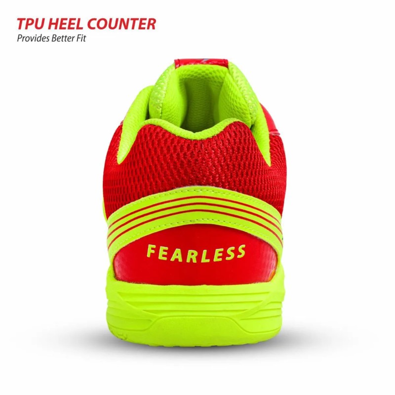 DSC Akido Badminton Shoes (Red/Flouro Yellow) DSC Akido Badminton Shoes (Red/Flouro Yellow)