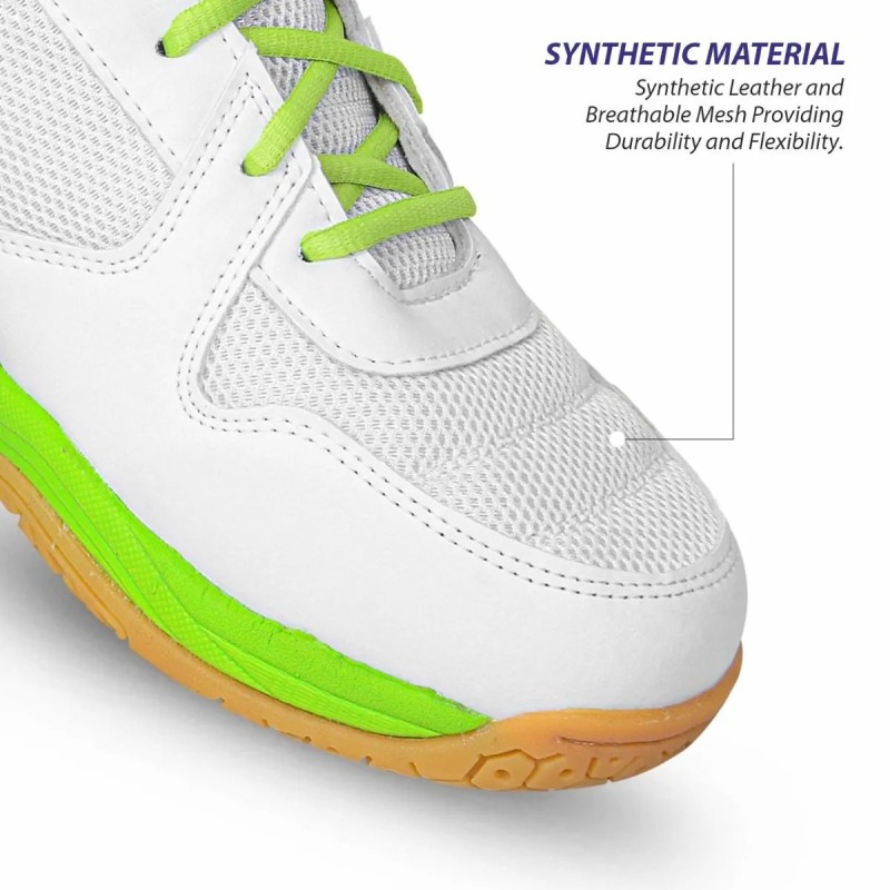 DSC Court 44 Badminton Shoes (White/Navy/Green) DSC Court 44 Badminton Shoes (White/Navy/Green)