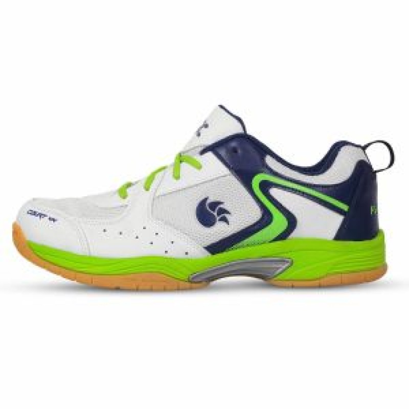 DSC Court 44 Badminton Shoes (White/Navy/Green) DSC Court 44 Badminton Shoes (White/Navy/Green)