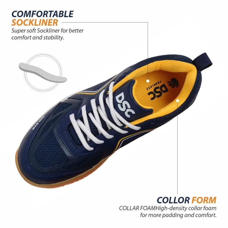 DSC Bolstr Badminton Shoes (Navy/Yellow) DSC Bolstr Badminton Shoes (Navy/Yellow)