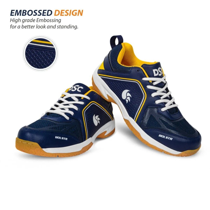 DSC Bolstr Badminton Shoes (Navy/Yellow) DSC Bolstr Badminton Shoes (Navy/Yellow)