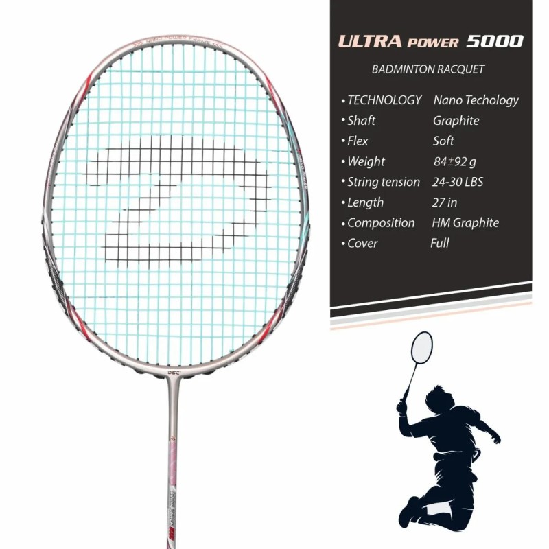 DSC Ultra Power 5000 Badminton Racquet DSC Ultra Power 5000 Badminton Racquet