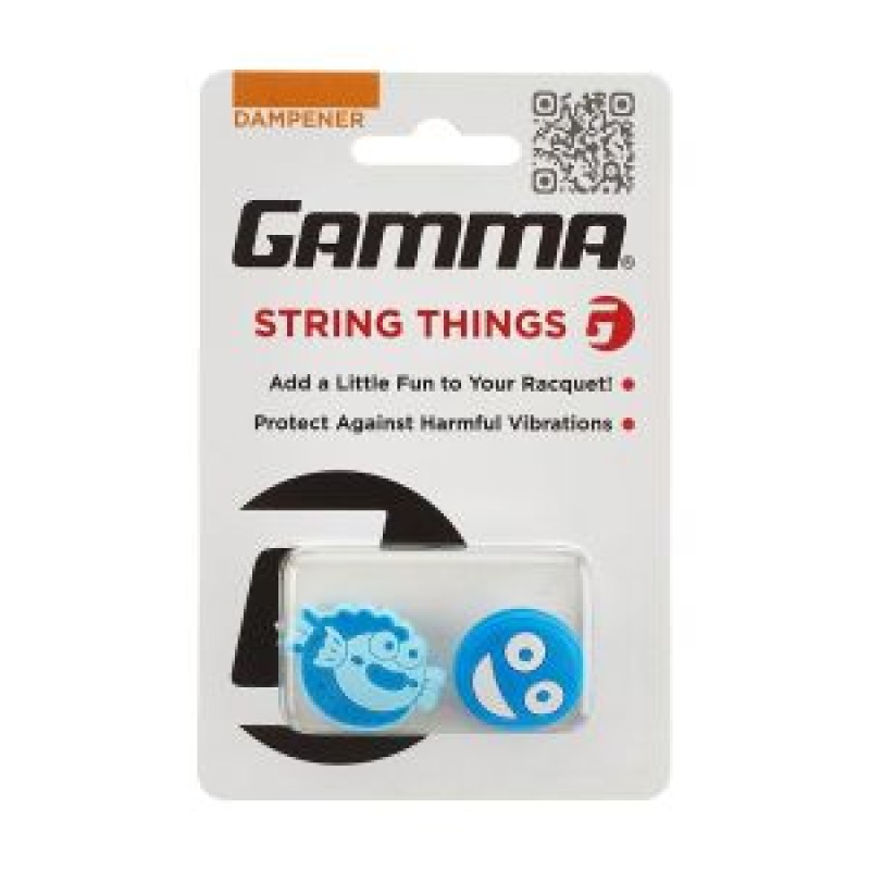 GAMMA String Things Dampener (2 Pcs, Fish/Face Blue) GAMMA String Things Dampener (2 Pcs, Fish/Face Blue)