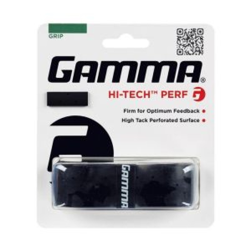 GAMMA Hi-Tech Perforated Replacement Grip (Black)
