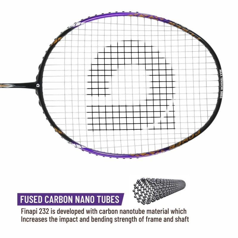 APACS Finapi 232 Badminton Racquet (Unstrung, Purple) APACS Finapi 232 Badminton Racquet (Unstrung, Purple)