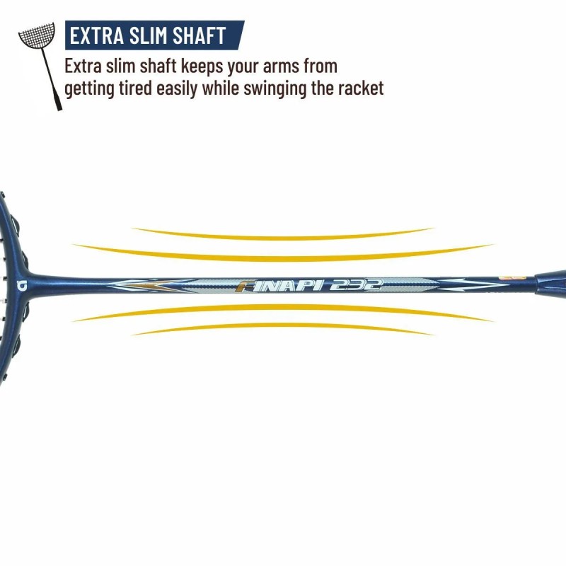 APACS Finapi 232 Badminton Racquet (Unstrung, Navy) APACS Finapi 232 Badminton Racquet (Unstrung, Navy)